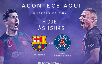 Que horas vai passar o jogo entre Barcelona x PSG pela Champions League hoje?