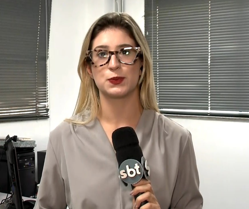 Repórter Nicole Bonentti falando sobre o caso.