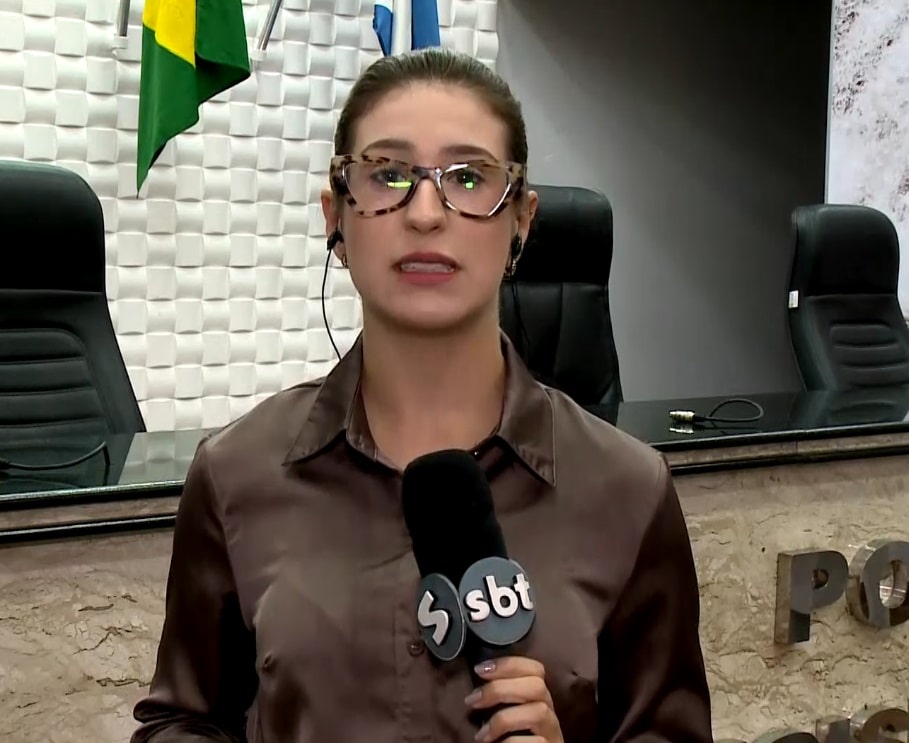 Repórter Nicole Bonentti falando sobre o caso.