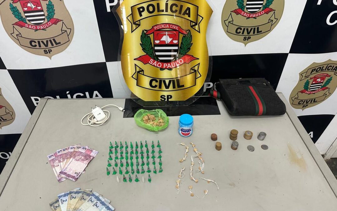 Polícia Civil apreende drogas e prende dupla em Itapetininga