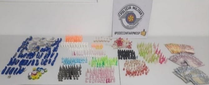 Suspeito de tráfico de drogas é preso com grande quantidade de entorpecentes no Conjunto Ana Paula Eleutério em Sorocaba
