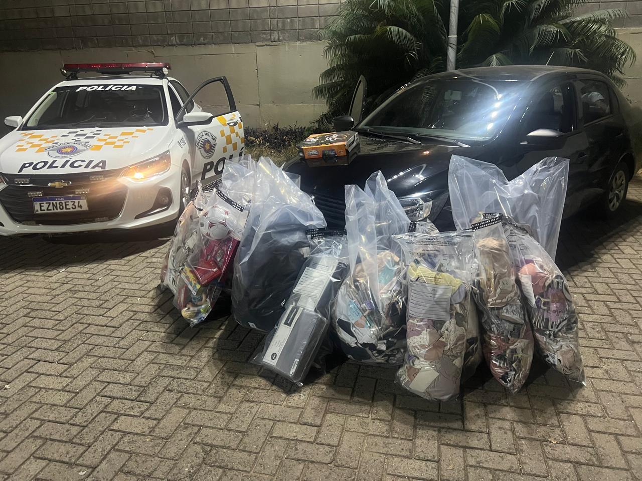 Homens são presos em Jundiaí com produtos furtados em loja da Goiânia