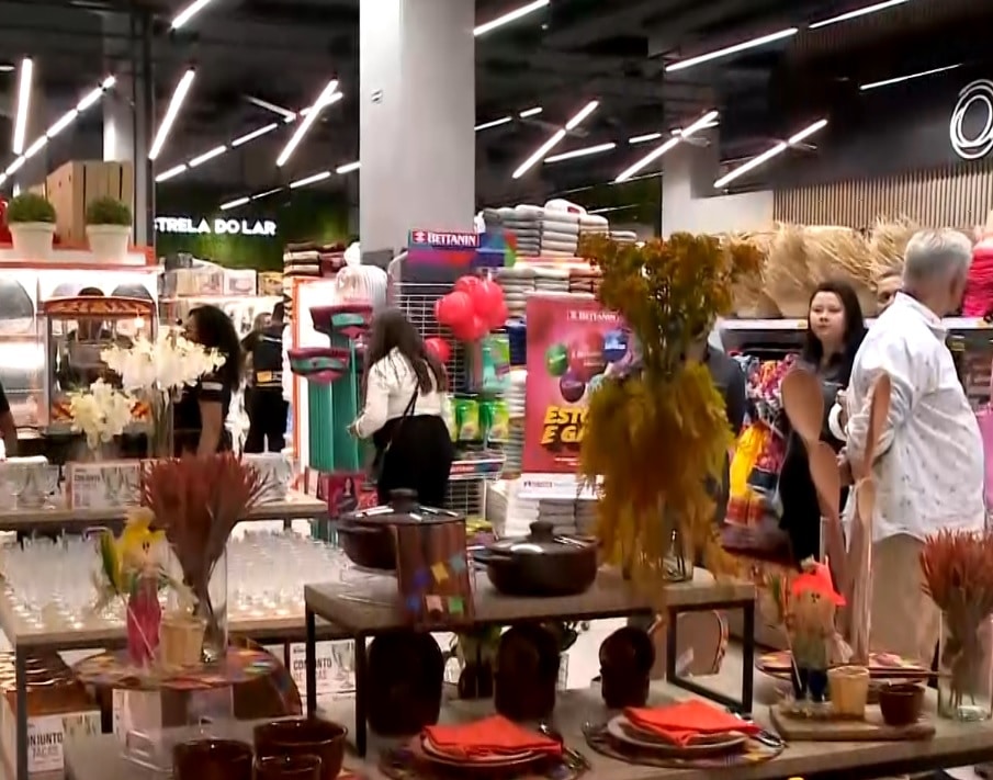 Interior da loja.