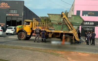 Motociclista morre atropelado por caminhão em Sorocaba