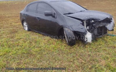 Carro colide com carreta na Rodovia Castello Branco em Porto Feliz