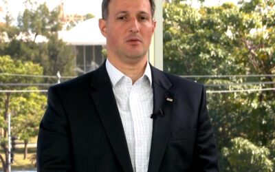 Secretário Derrite concede entrevista para a TV Sorocaba SBT