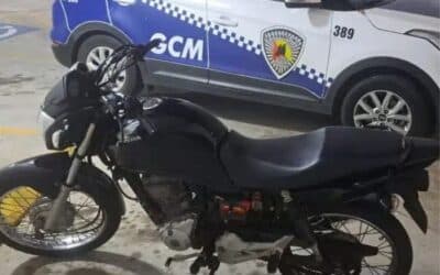 Motocicleta furtada é encontrada no Jardim Zulmira pela GCM