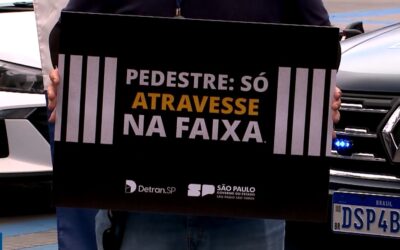 Ações de conscientização no trânsito são feitas no centro de Sorocaba
