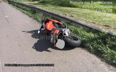 Motociclista morre em acidente na Rodovia dos Bandeirantes