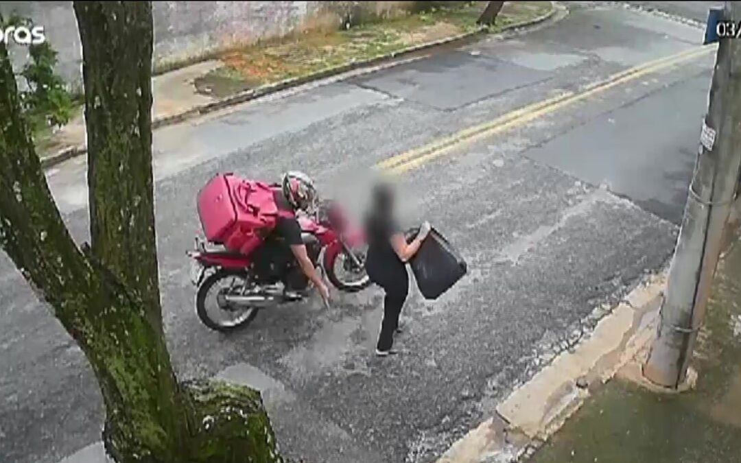 Câmera de segurança registra assédio à mulher em Sorocaba