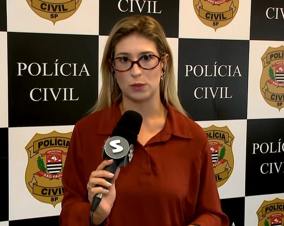 Repórter Nicole Bonentti falando sobre o caso.