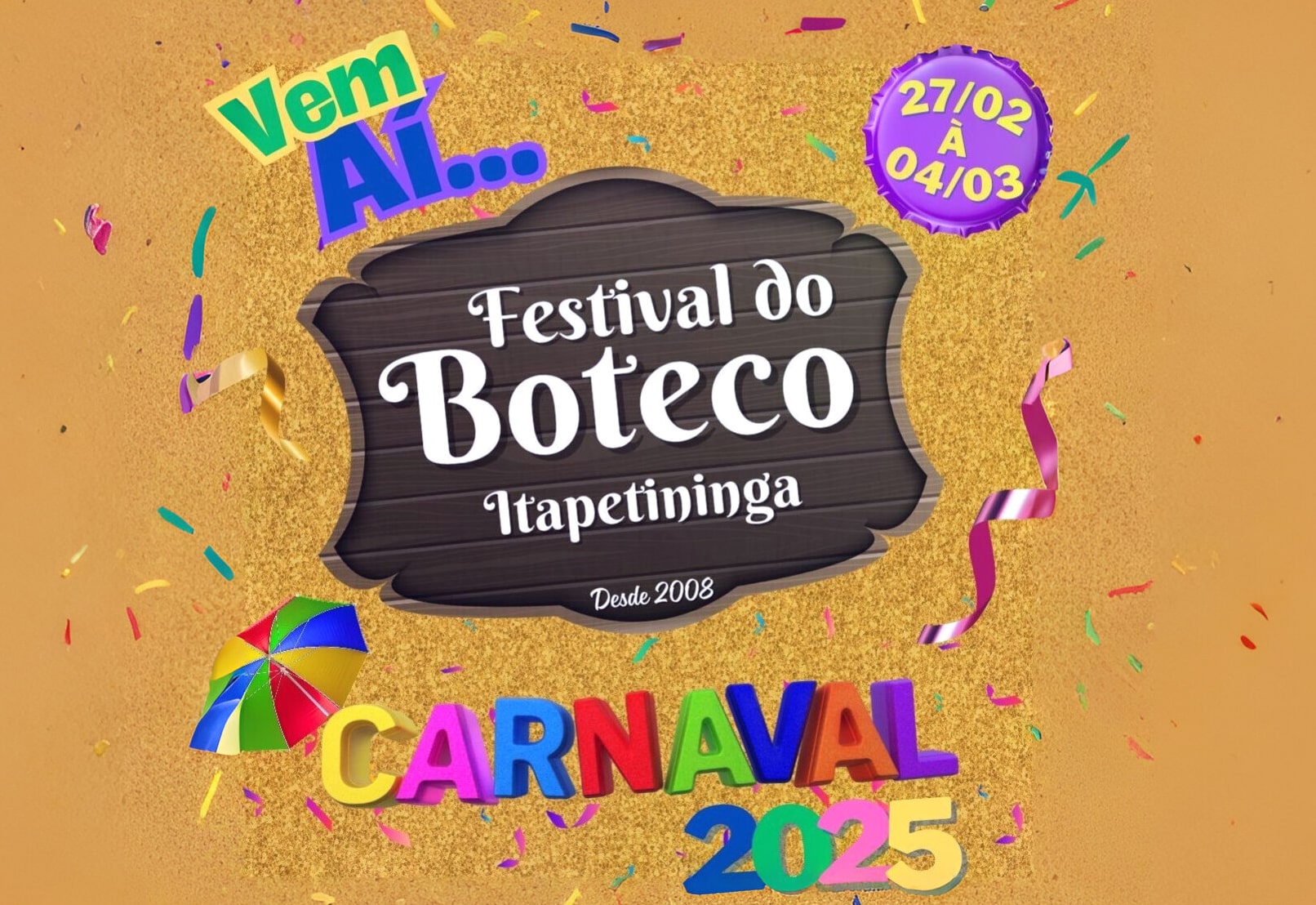 Confira a programação do Carnaval em Itapetininga