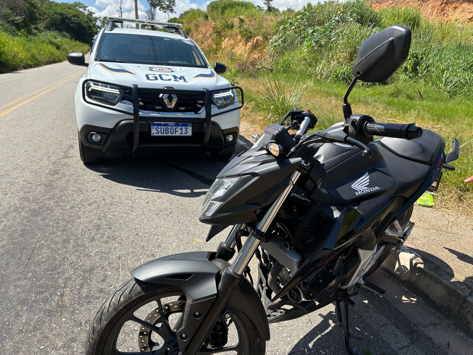 GCM de Votorantim recupera moto furtada