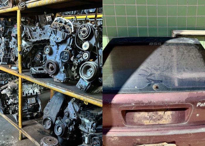 Pe&ccedil;as automotivas de desmanches vistoriados