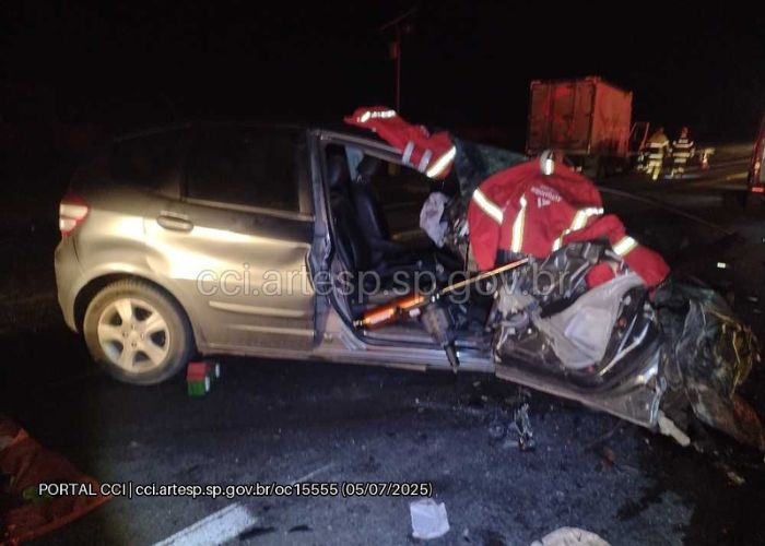 Acidente na madrugada deste sábado (5) deixa vítima fatal, em Tietê