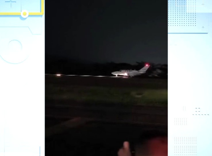Avião de pequeno porte faz pouso de emergência em Jundiaí após decolar com pneu furado