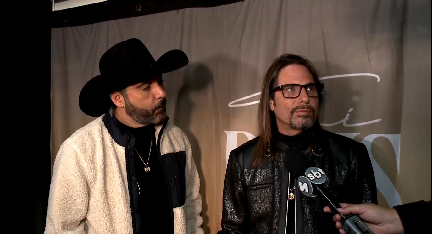 Edson e Hudson na entrevista.