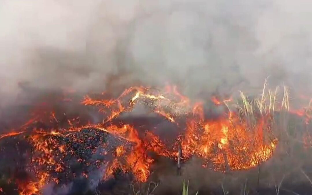 Incêndio destrói empresa de reciclagem de pneus em Mairinque