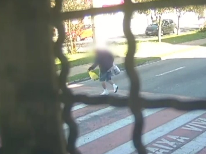 Imagem do momento do acidente.