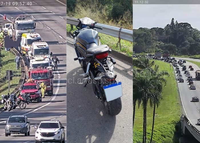 Motociclista morre após cair em ribanceira na Rodovia dos Bandeirantes em Jundiaí