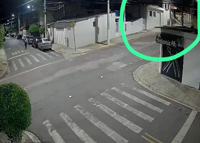 Câmera de segurança flagra homem sendo morto com dez tiros, em Itu
