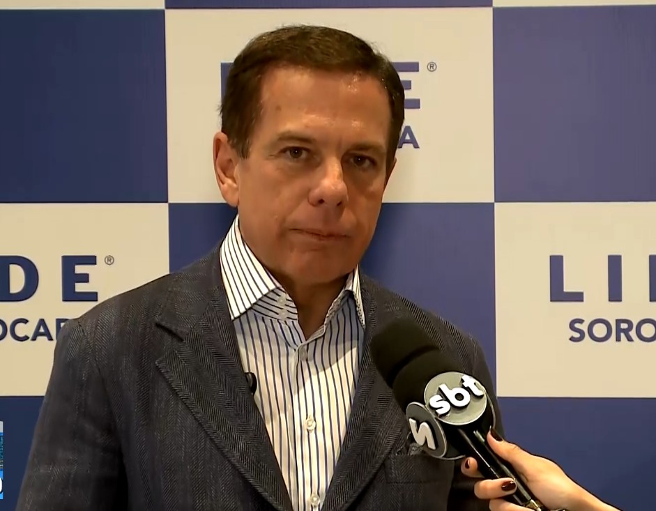 Jo&atilde;o Doria em entrevista falando sobre o Lide Sorocaba.