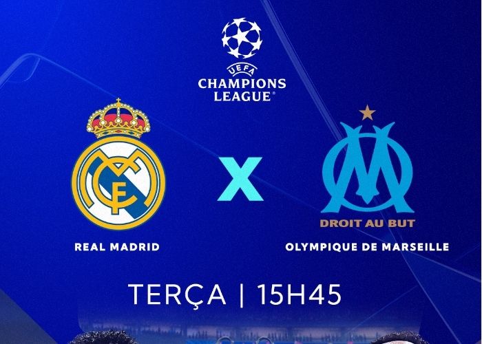 Capa do jogo entre Real Madrid x Olympique de Marseille.