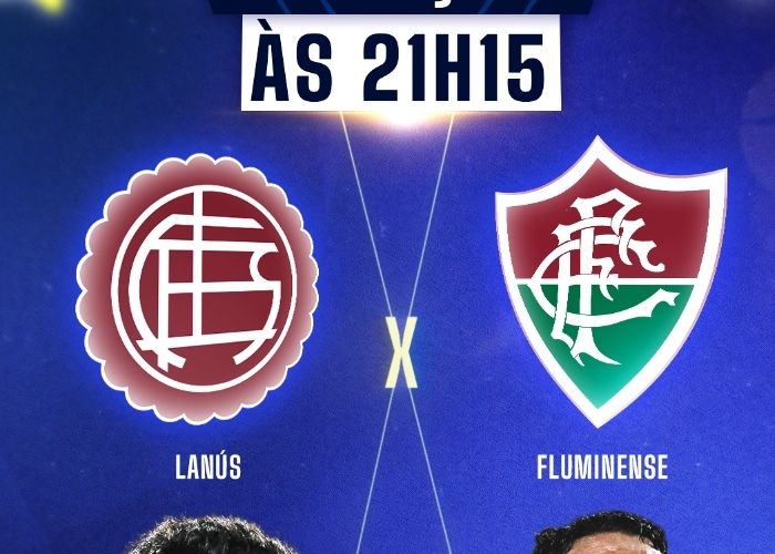 Capa do jogo entre Lan&uacute;s x Fluminense.