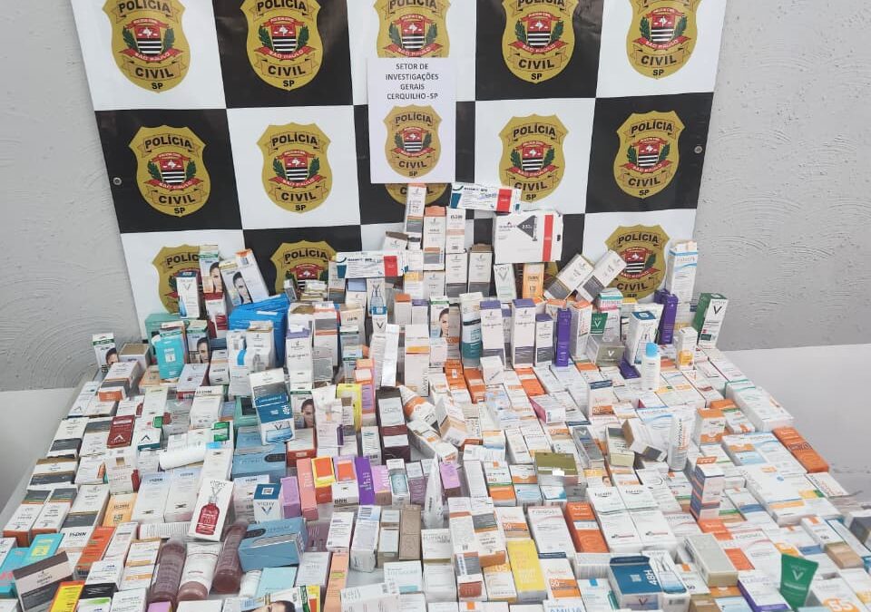 Polícia recupera R$ 100 mil em medicamentos roubados de drogaria em Cerquilho