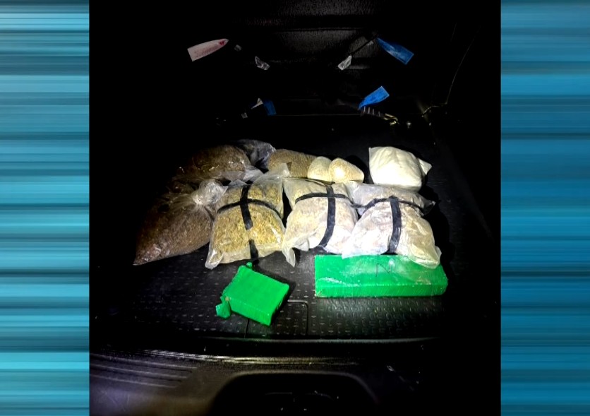 Drogas apreendidas pela pol&iacute;cia militar.