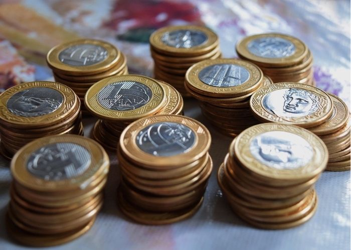 Moedas de um real