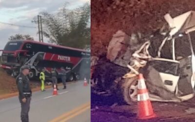 Dois morrem e três ficam feridos em colisão entre carro e ônibus na Raposo Tavares em Itapetininga