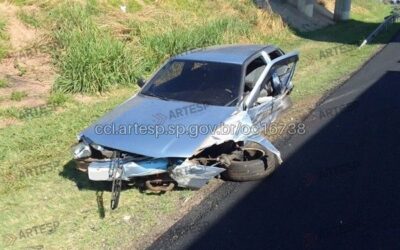 Acidente na Rodovia dos Bandeirantes deixa duas pessoas feridas em Jundiaí