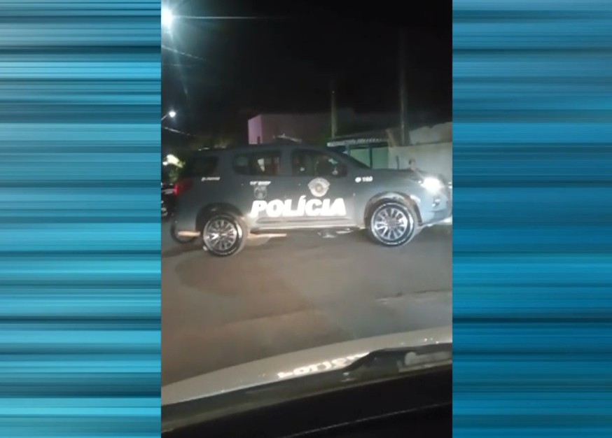 Viatura da Pol&iacute;cia Militar.