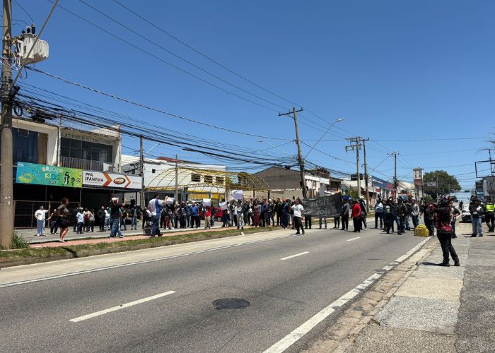 Protesto pede justiça pela morte de motociclista, em Sorocaba