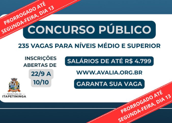 Concurso p&uacute;blico Itapetininga