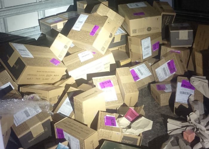 Imagem da carga de perfumes