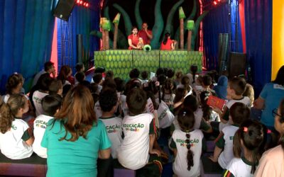 Teatro inflável leva arte e conscientização ambiental a Piedade