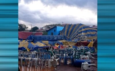 Circo destruído por vendaval retoma apresentações em Itu