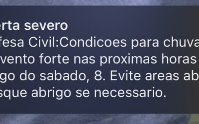 Defesa Civil emite alerta para chegada de ciclone extratropical