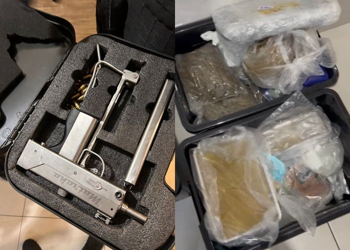 Armas e drogas apreendidas em opera&ccedil;&atilde;o