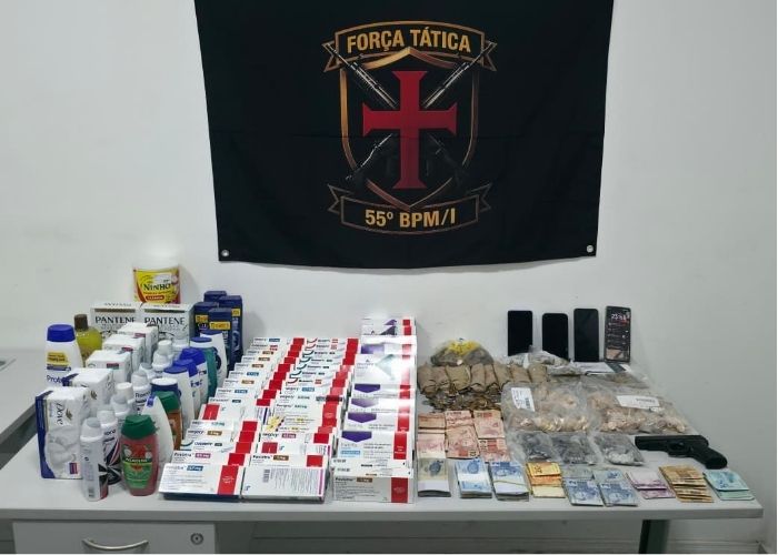 Imagens dos produtos apreendidos