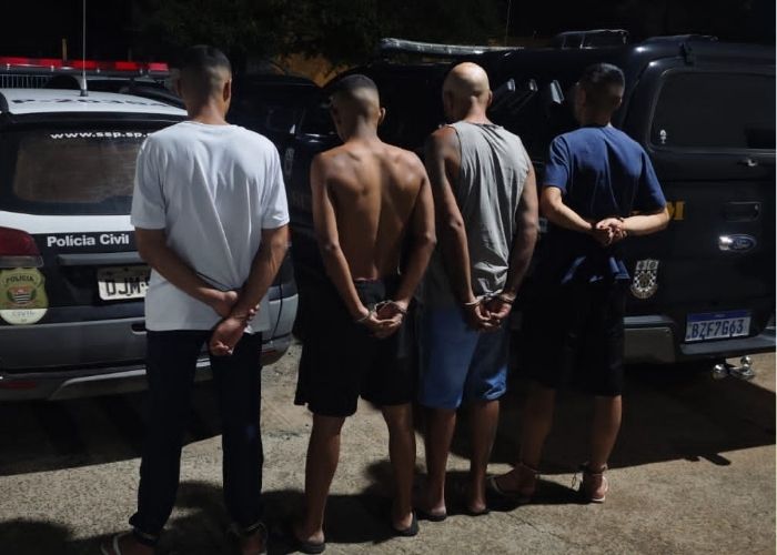 Imagem dos homens presos