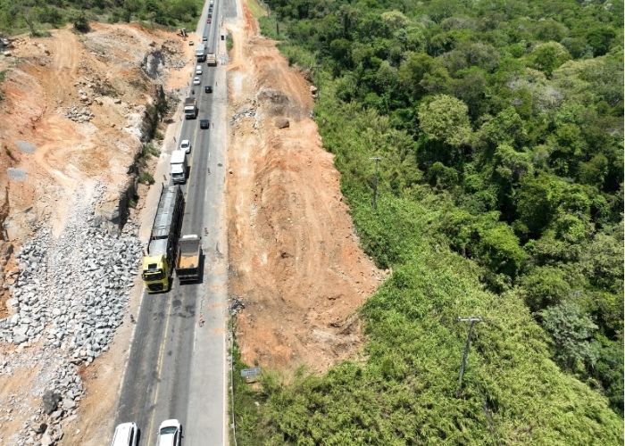 Bloqueio temporário para desmonte de rochas em São Roque