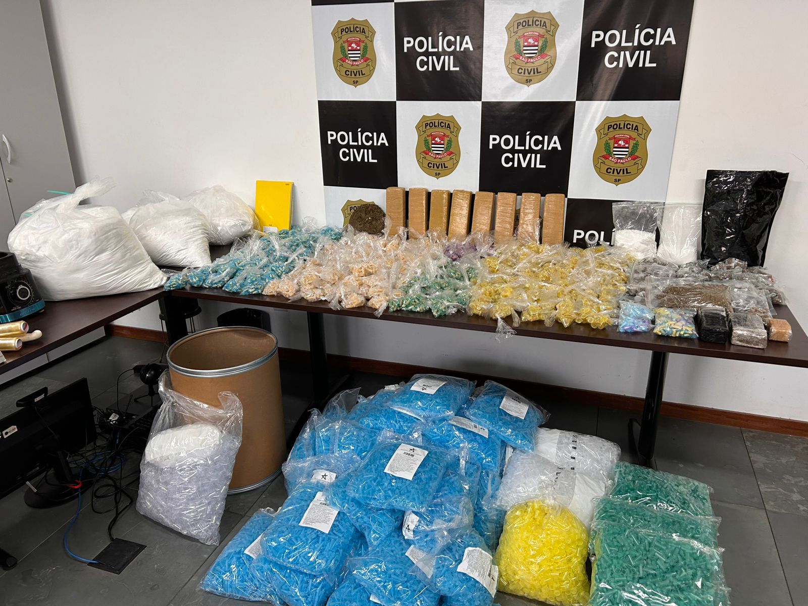 apreens&atilde;o de 70 quilos de drogas em Sorocaba