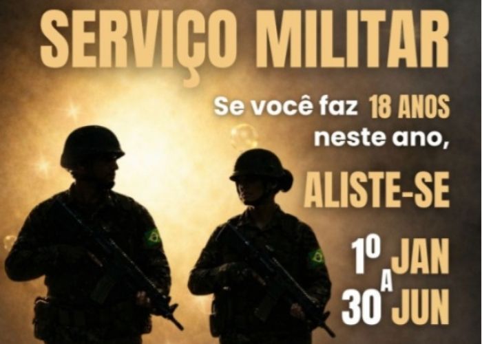 Alistamento militar obrigatório para nascidos em 2008 em Jundiaí