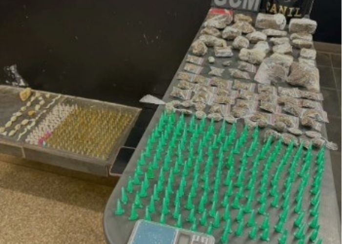 Imagem da droga apreendida