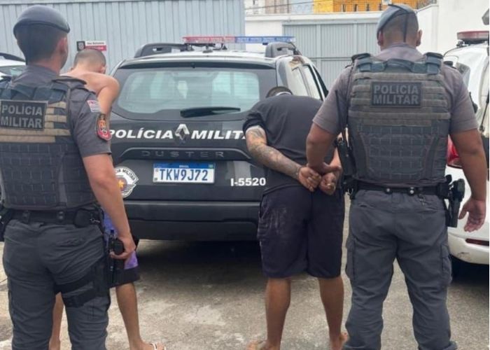 Imagem dos homens presos