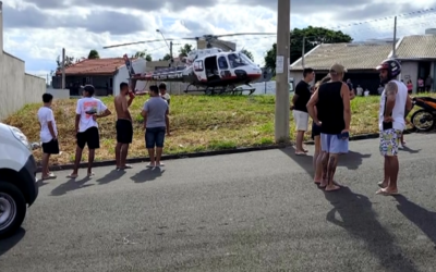 Criança de três anos se afoga em residência e mobiliza resgate aeromédico em Salto