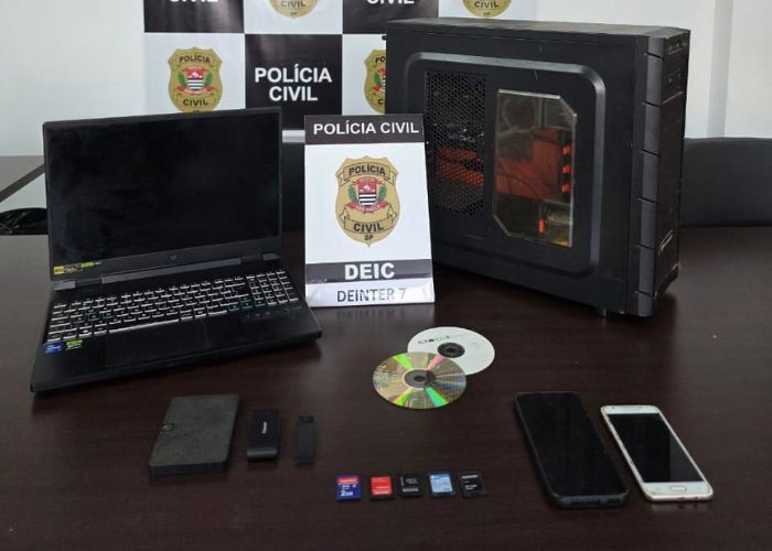 Homem é preso por armazenar e compartilhar pornografia infantil, em Salto